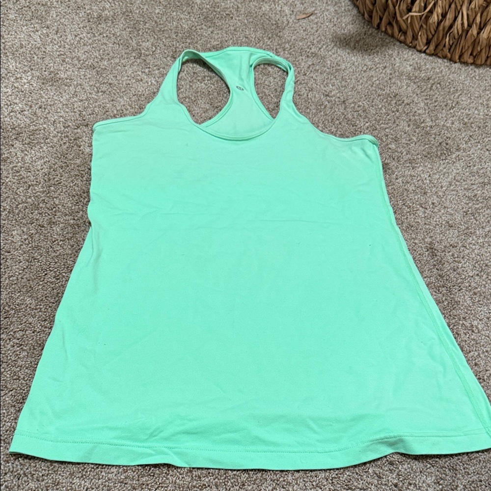 Lululemon Athletica Lime Green Tank Top size 12
